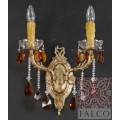  Bronze Sconce with Crystal  GRF0240.2