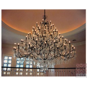  Bronze Chandelier with crystal Marie Therese style